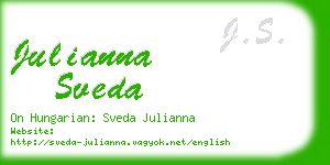 julianna sveda business card